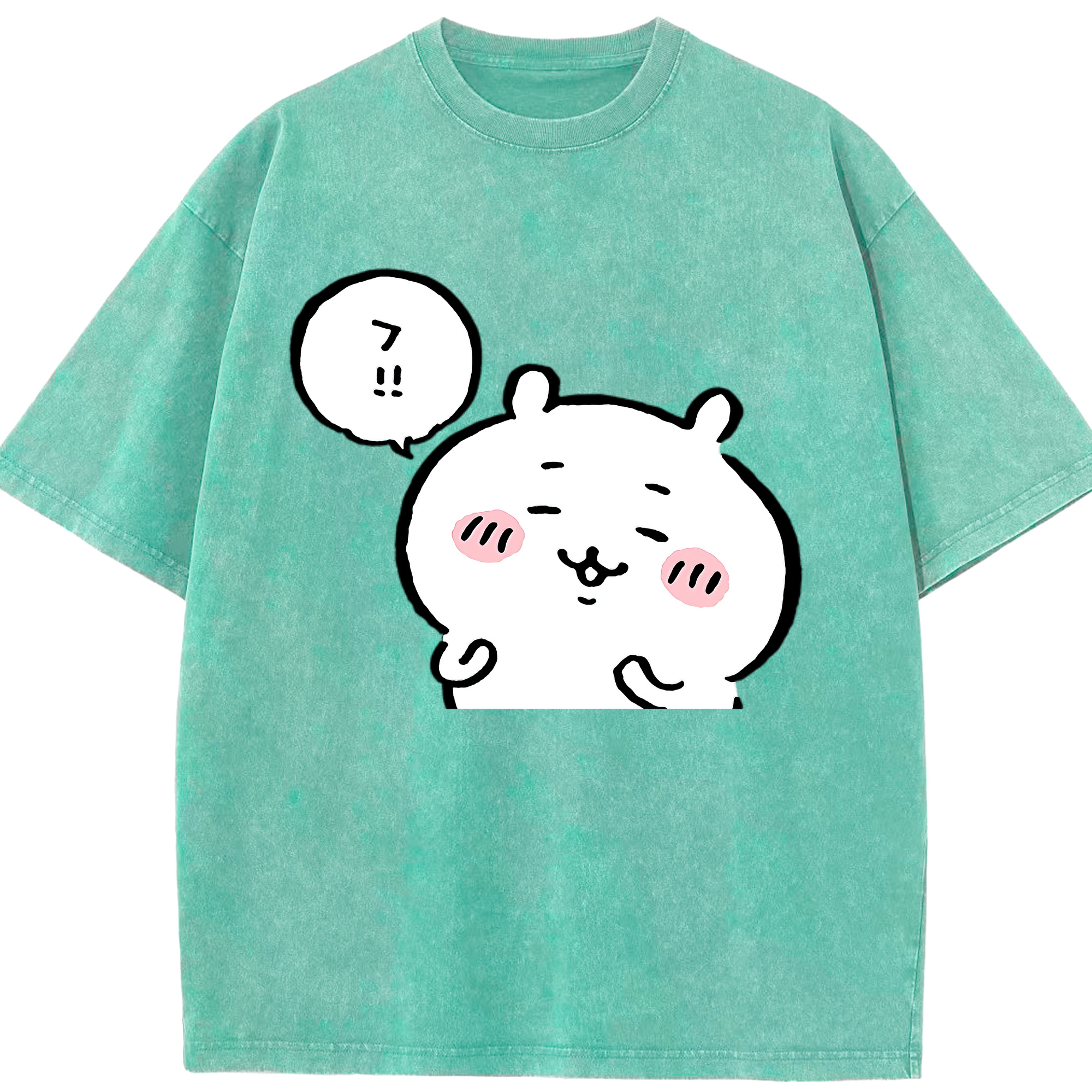（画像用） ちいかわ ちいかわ Chii-kawa chiikawa 綿100% ヴィンテージ風 半袖Tシャツ（フロントプリント）